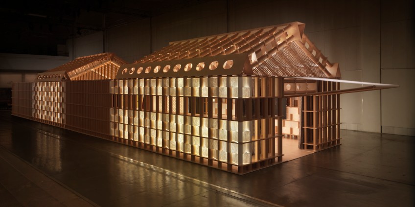 Figure 0.8: Shigeru Ban and Jean de Gastines, Hermès Pavilion, 2011, Design Tide Exhibition, Tokyo. Courtesy of Shigeru Ban Architects.