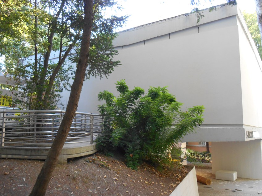 Figure 3.14: View looking west toward the Japanese pavilion, designed by Takamasa Yoshizaka in 1956. Photograph: Joel Robinson.