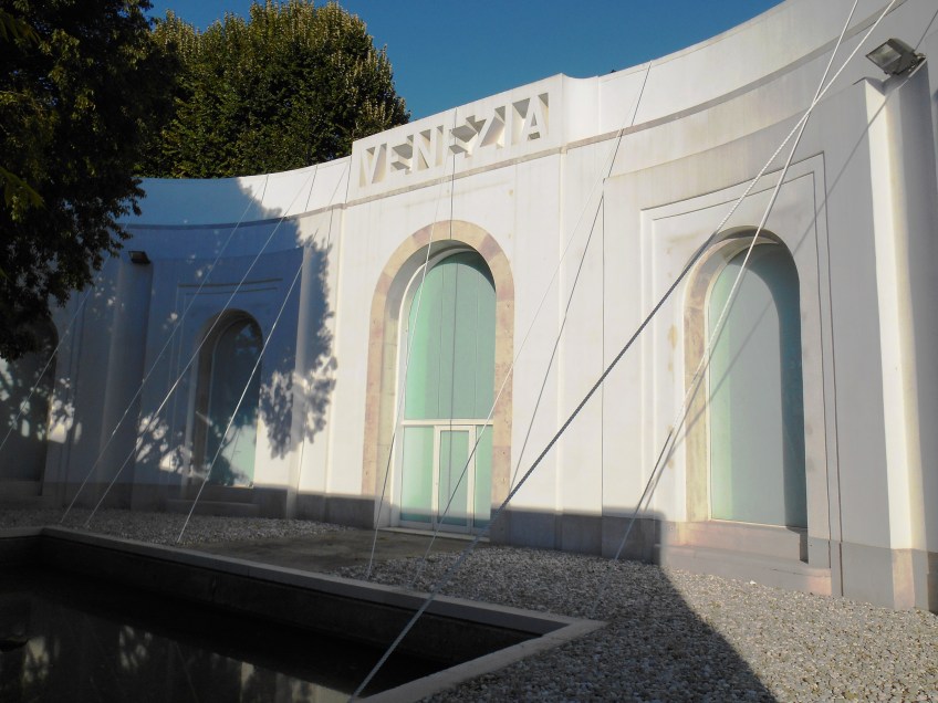 Figure 3.35: View looking northeast toward the central section of the Padiglione Venezia, immediately behind the Brazilian pavilion. Photograph: Joel Robinson.
