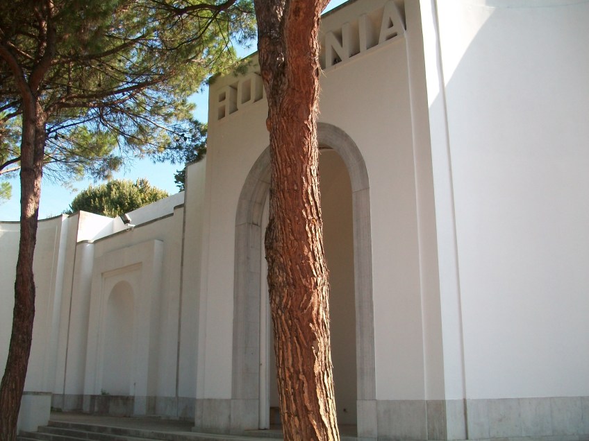 Figure 3.39: View looking northeast toward the south wing of the Padiglione Venezia, and showing the Romanian pavilion. Photograph: Joel Robinson.