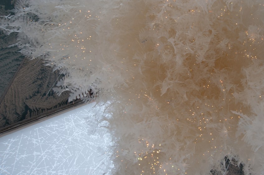 Figure 14.3: @Lab (Sarah Bonnemaison and Robin Muller), Detail of Snowflake Chandelier in the Winter Warming Hut, Halifax, 2011. Courtesy of Sarah Bonnemaison.