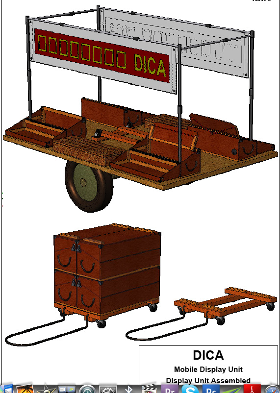 Figure 13.8: DICA mobile display unit drawings. Courtesy of the artists.